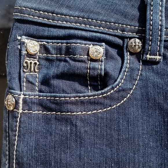 Miss Me JE5731E2L Easy Boot Sequined Jeans - 27 X 33 - Picture 9 of 16